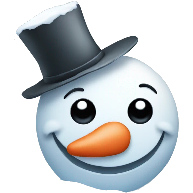 Cute snowman  emoji