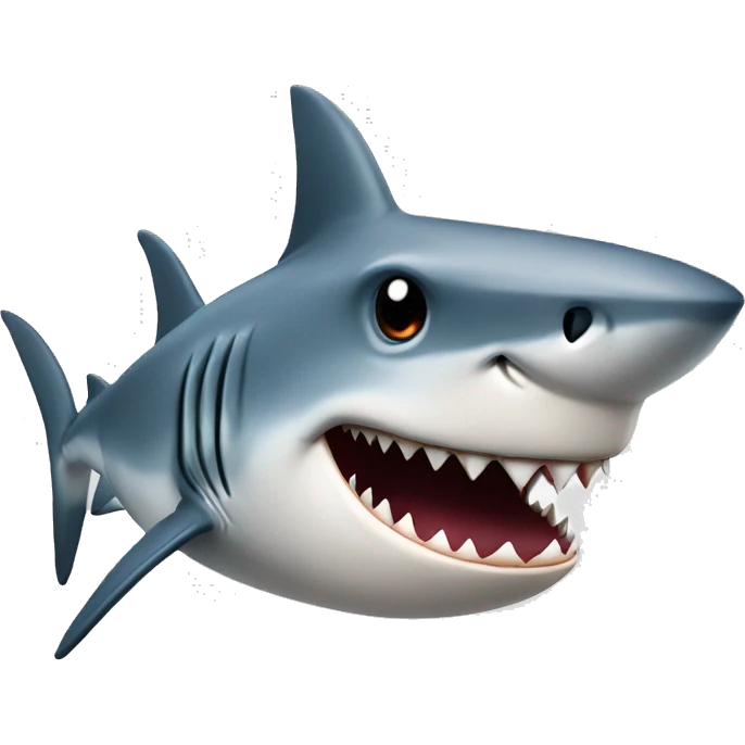 Shark with a top hats emoji