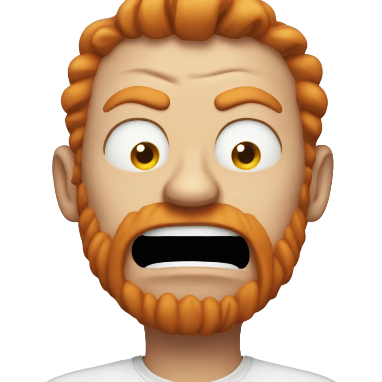 Angry ginger emoji