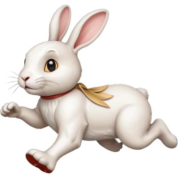 White rabbit running I’m late emoji  emoji