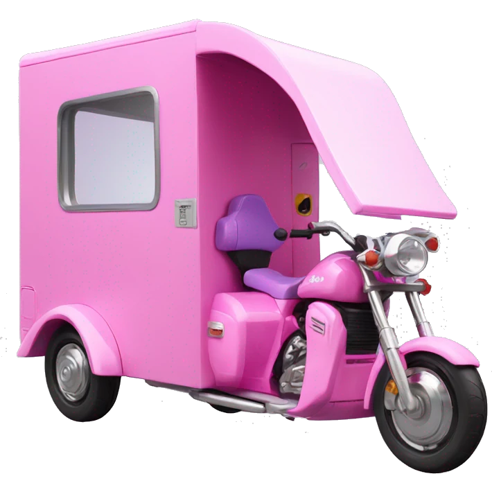 Barbie Caravan-motor trike emoji