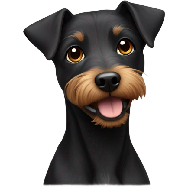 Patterdale terrier dog emoji