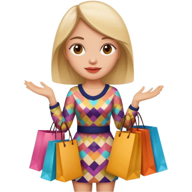 Shopping bags women emoji