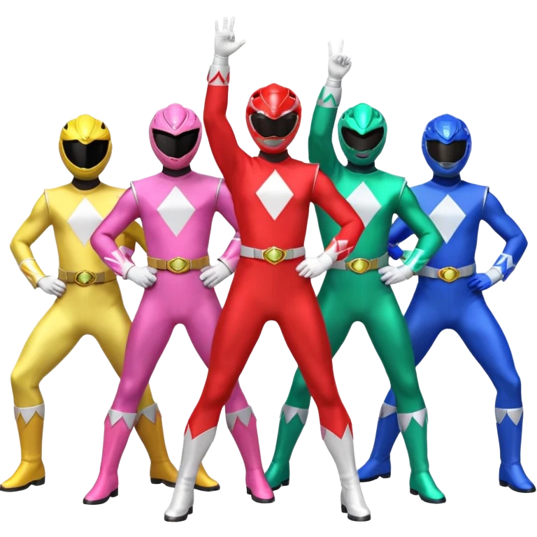 Mighty morphin power rangers emoji