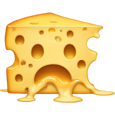 melting cheese face emoji
