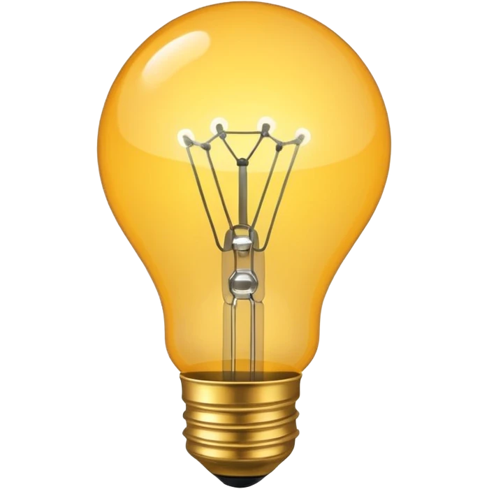 light bulb with small network nodes around emoji
