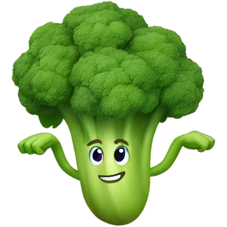 sprinting broccoli joyfully  emoji