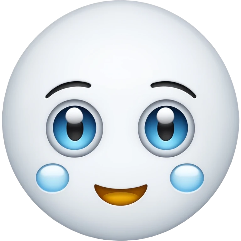 Emoji with snow eyes emoji