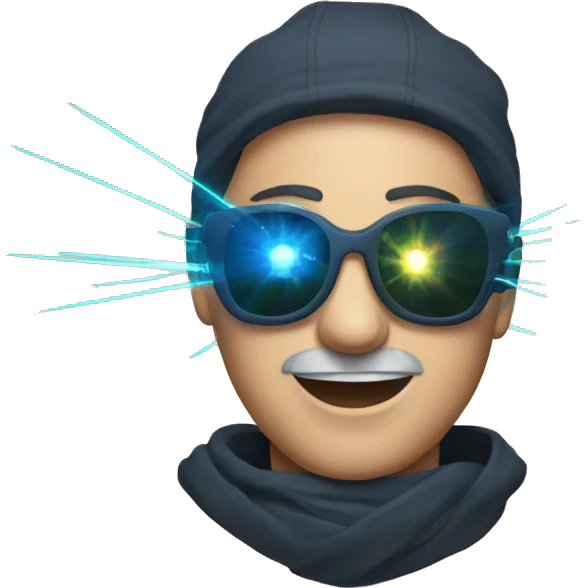 Concert with lasers emoji