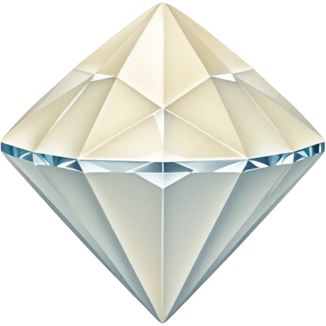 diamond shape carved from ivory emoji emoji