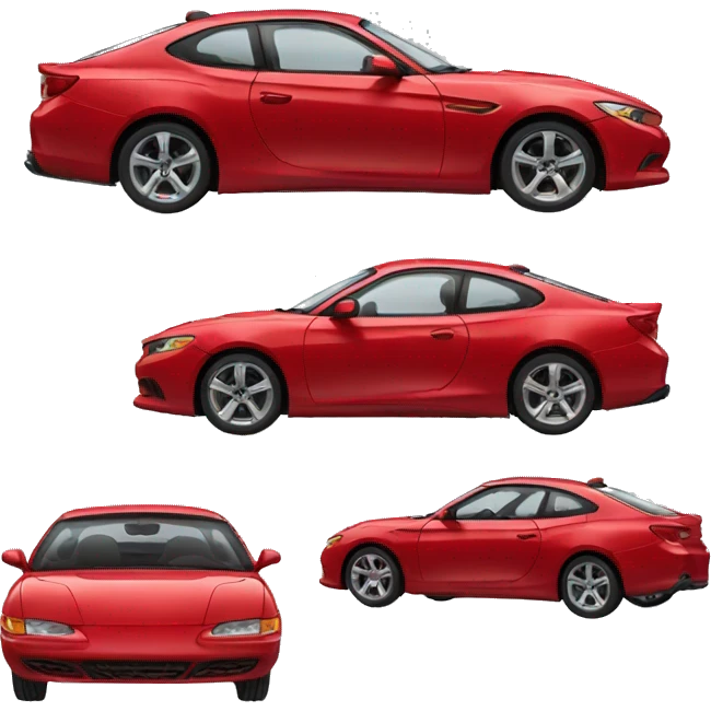 new red car emoji