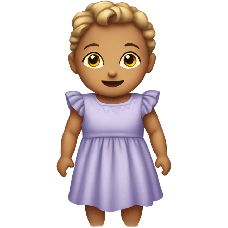 Baby wearing a dress  emoji