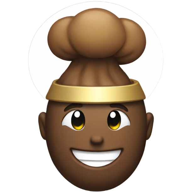 smiling poop with halo emoji