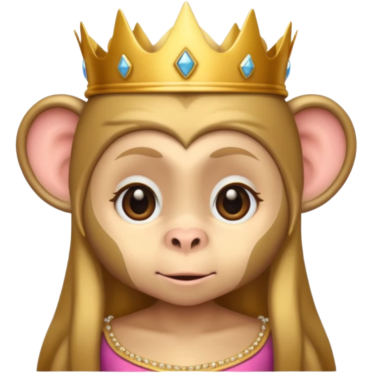 Princess monkey emoji