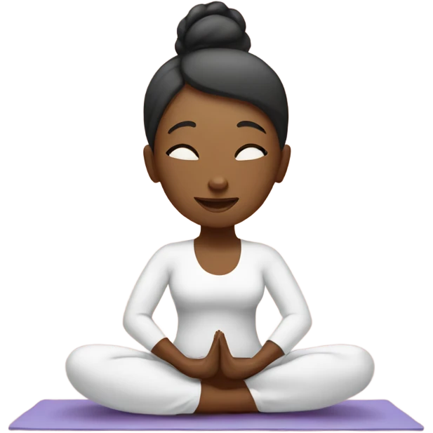 yoga woman emoji