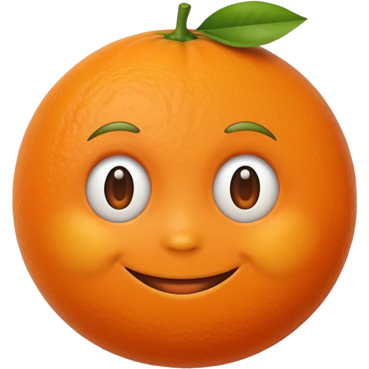  orange  with a face  emoji
