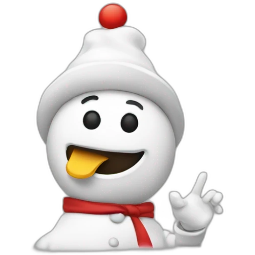 Bonhomme qui fait un dab emoji