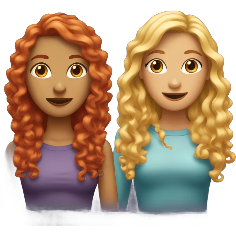 👩🏼‍🦱👩🏻‍🦰 emoji