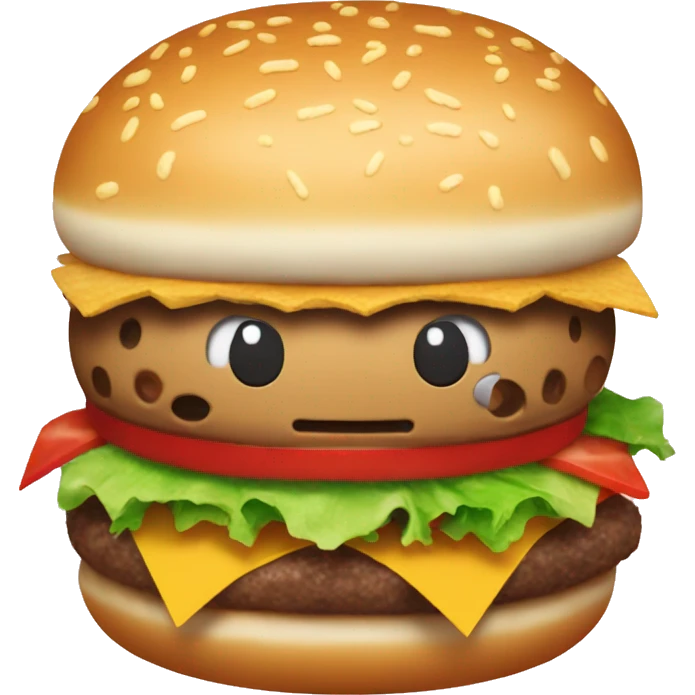 hello kitty hamburger emoji