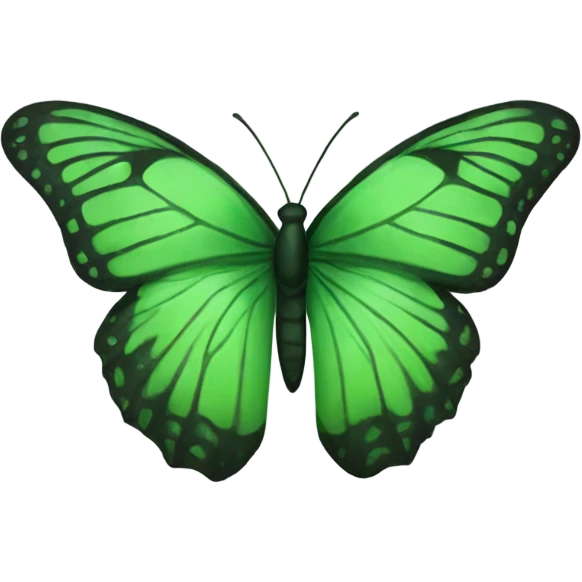 Green butterfly emoji