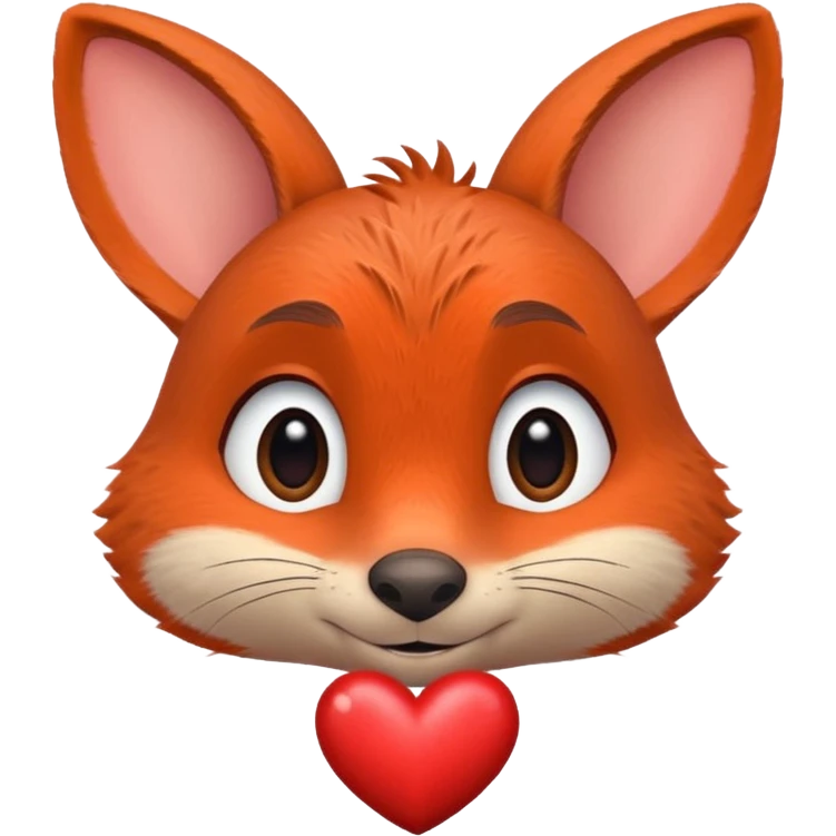 Nick Zootopia enamorado con ojos de corazon emoji