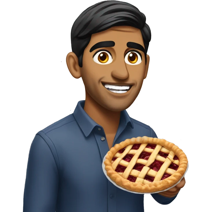 rishi sunak eating a pie emoji