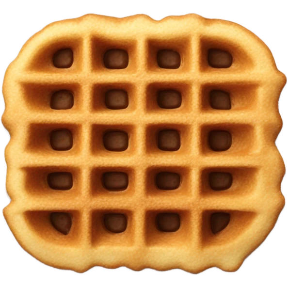 Chocolate chip waffle emoji