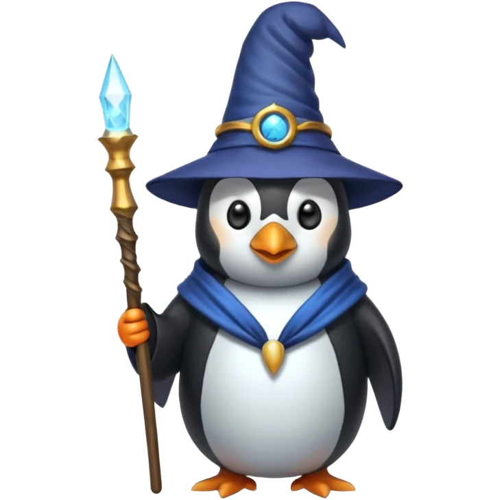 Penguin Wizard emoji