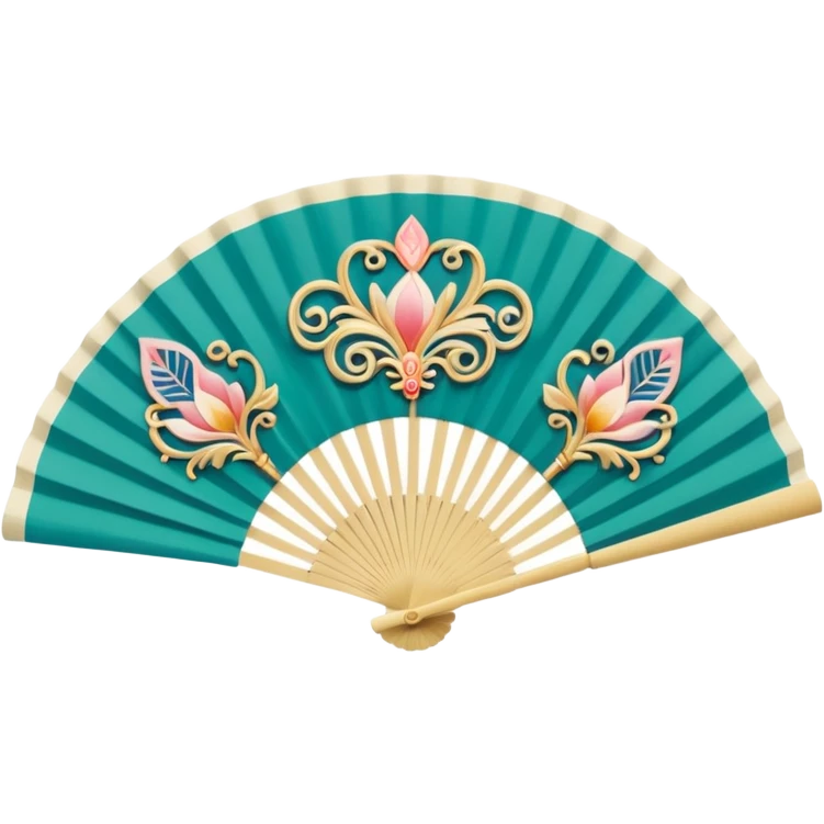 Fan: An open, handheld fan, often associated with opera or classic theatre emoji