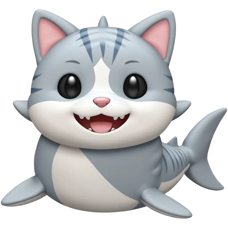 mofusand shark cat plushie emoji