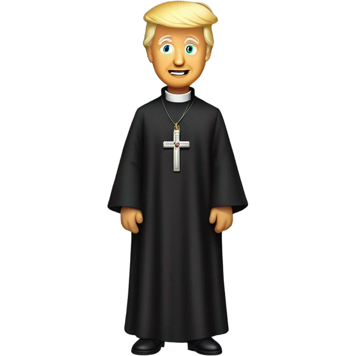 Donald Trump dressed as priest  emoji