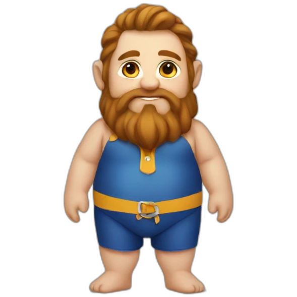 Dwarf in swimsuit emoji