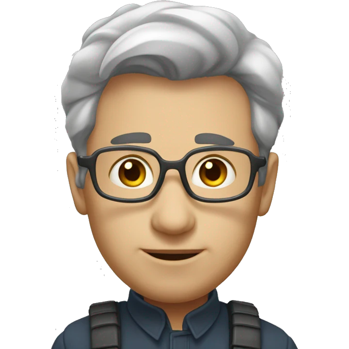 Парень с зелеными глазами и кривым носом emoji