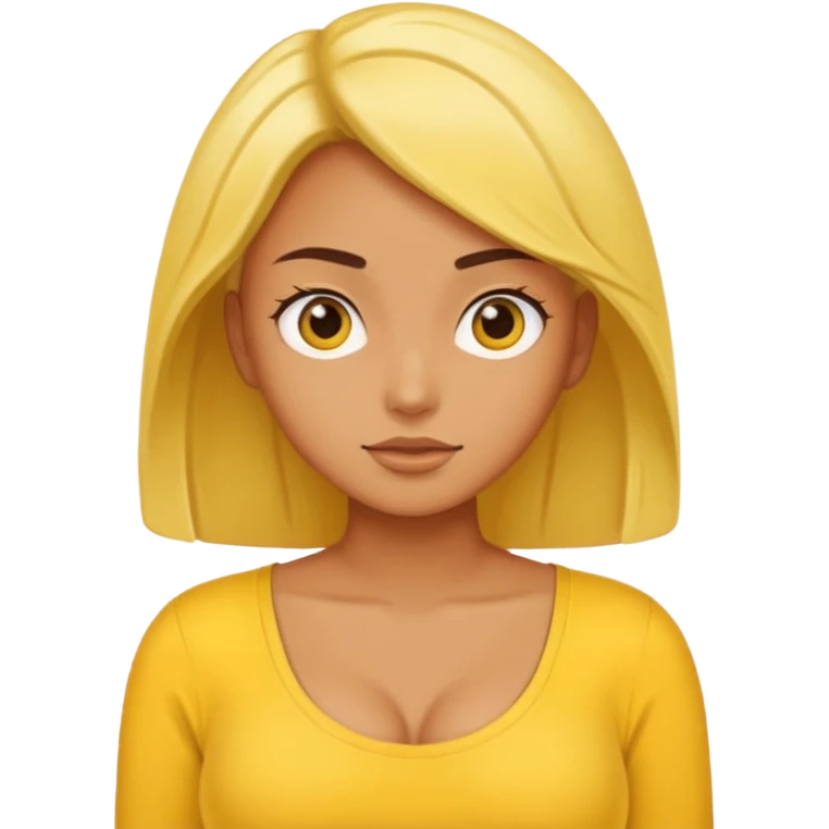 This emoji, 🤤 but with yellow boobs underneath emoji
