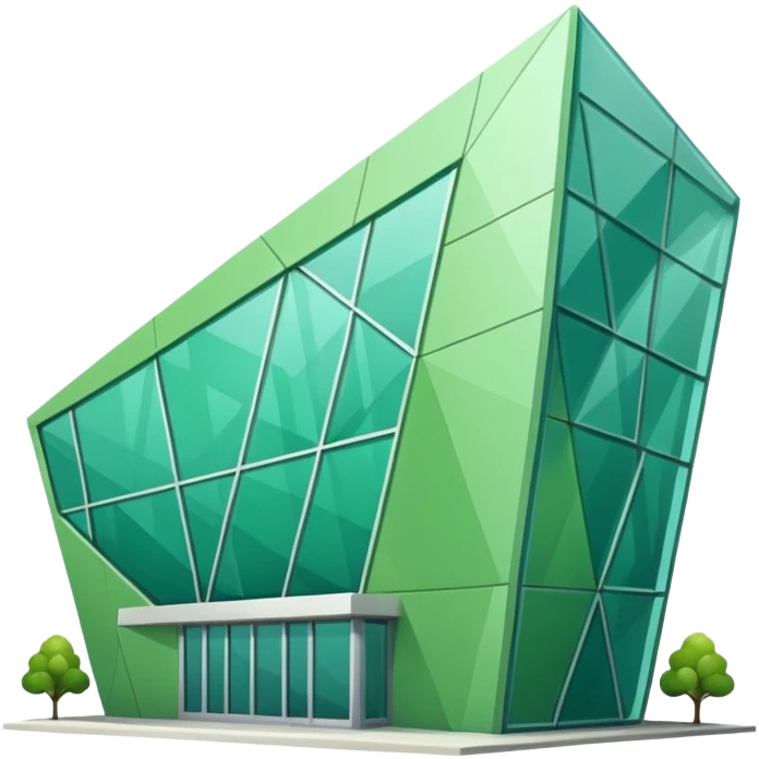 a green building emoji