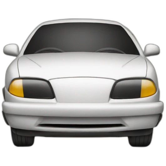 Car with a mustache emoji