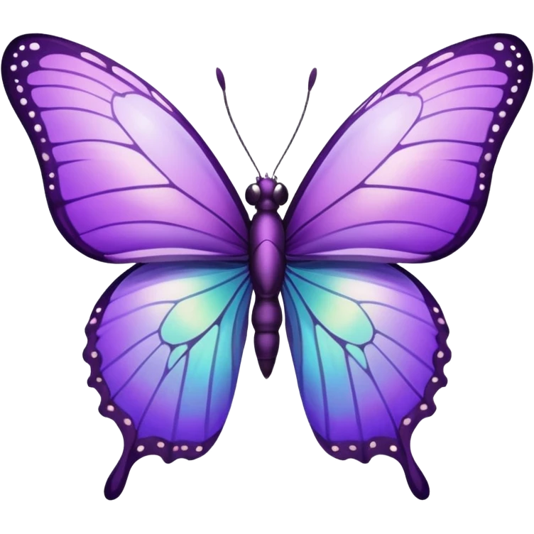 Purple mini bio butterfly emoji