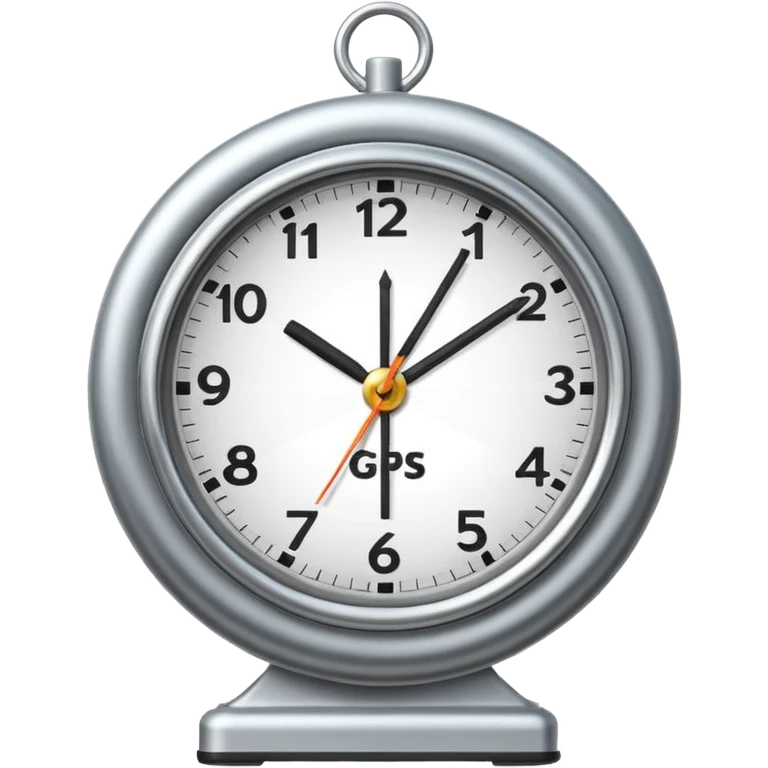 emoji representing the concept of time combined with geo location, such as a clock merged with a map pin or GPS marker emoji