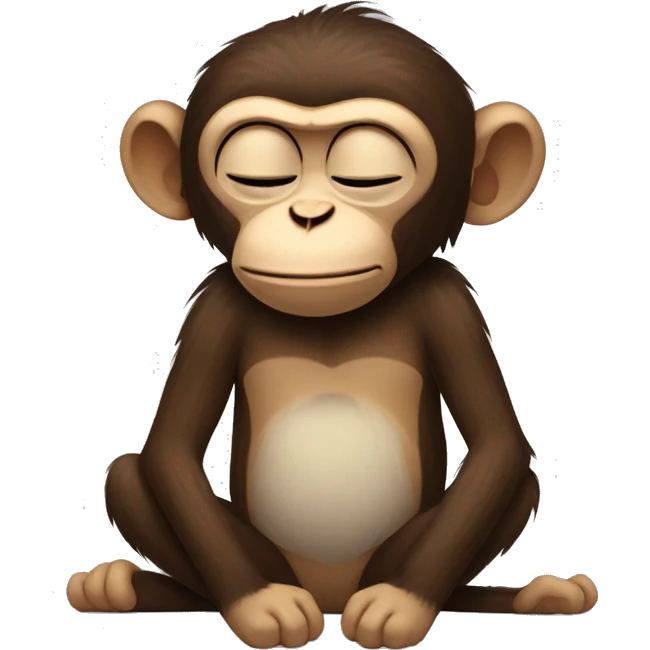 sleepy monkey emoji