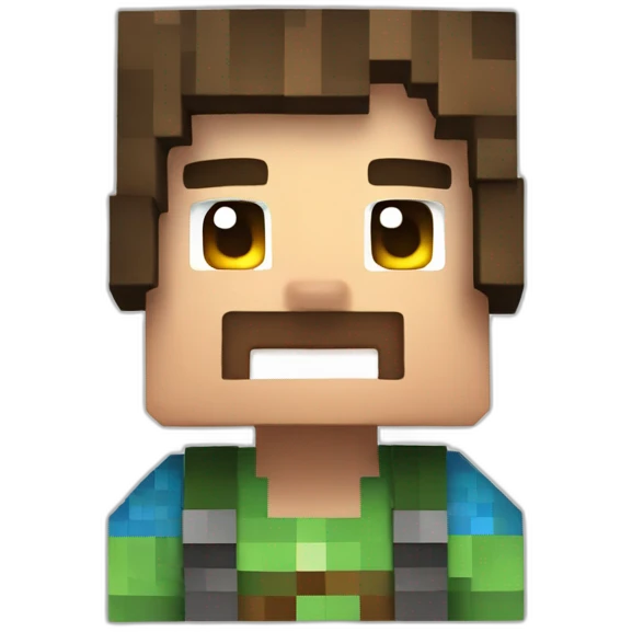 Minecraft steve emoji