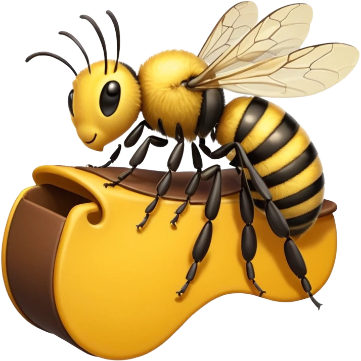 bee with a saddle emoji