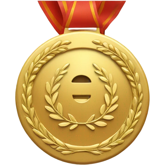 A big medal emoji. emoji