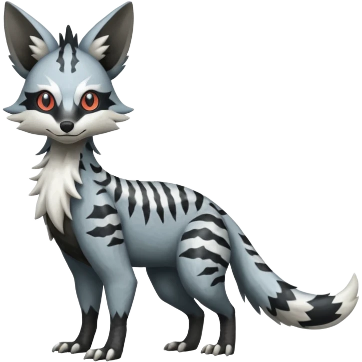 Silvally-Nargacuga-Trico-Genet-fusion-animal-hybrid-creature, full body emoji
