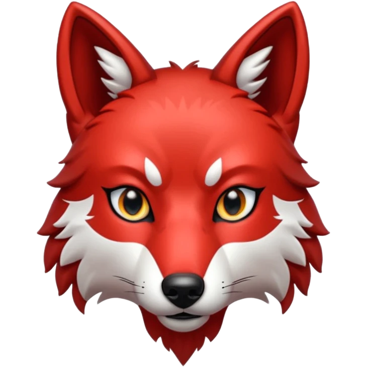glitter red wolf apex predator emoji