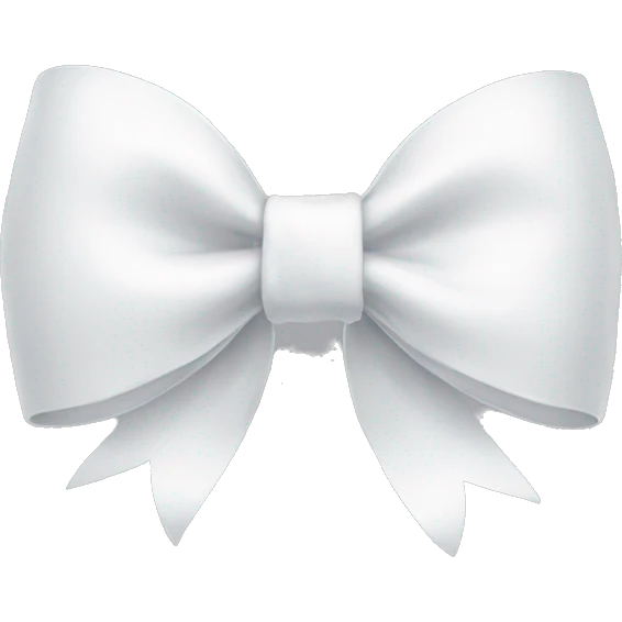 white bow emoji
