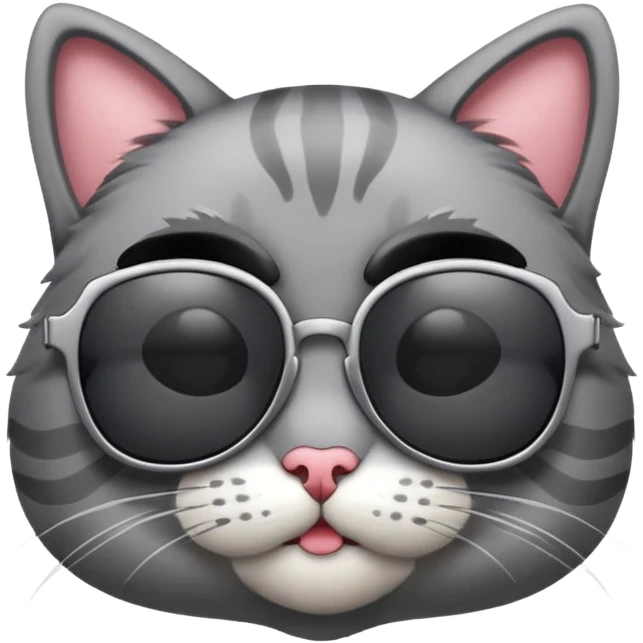 Cat wearing sunglasses emoji