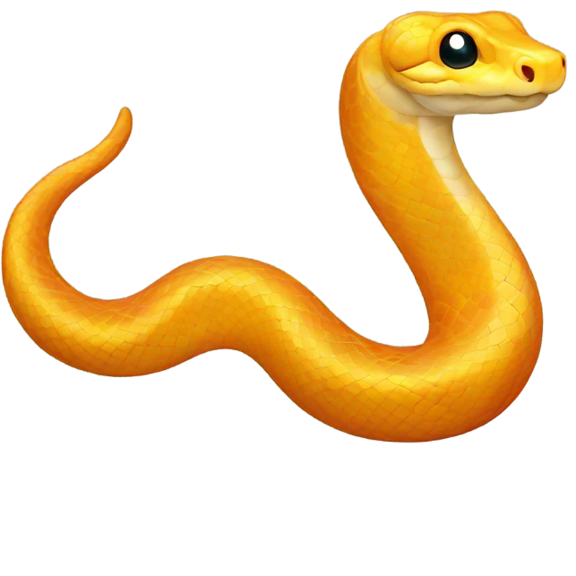yellow-orange python  emoji