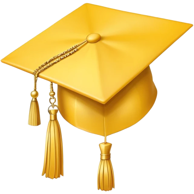yellow graduation cap emoji