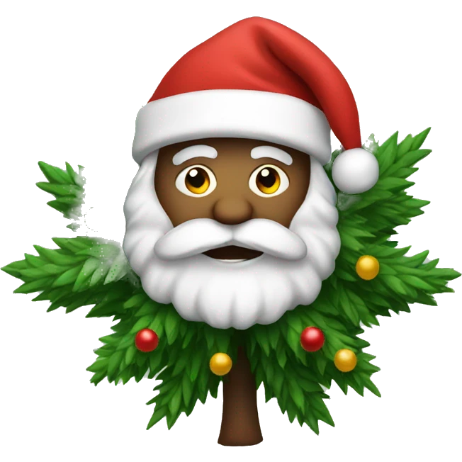 Santa tree emoji