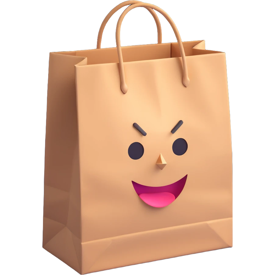 head inside a paper bag emoji